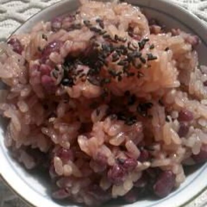 小豆をいれすぎちゃったかな？お味はとっても美味しかったです！ごちそうさまでした。